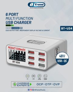 BTREND BT-U24 6 PORT CHARGER