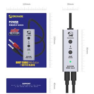 Mechanic Power Pro Max Phone Maintenance Power Boot Cable for iPhone 6 to 14 Pro Max
