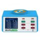 Relife RL-309AW 8-Ports Smart Digital Display QC3.0 PD Fast Charger Station with Wireless Charging